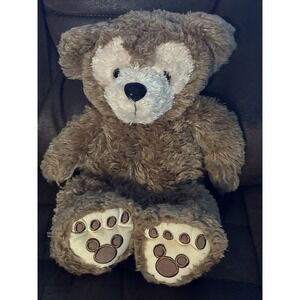 Disney World Pre-Duffy Hidden Mickey Teddy Bear 16" Plush Brown Stuffed Animal‎